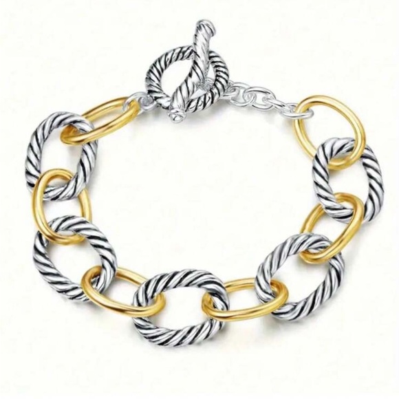 JewelbyEllie Jewelry - Wire Rope Braided Charm Bracelet